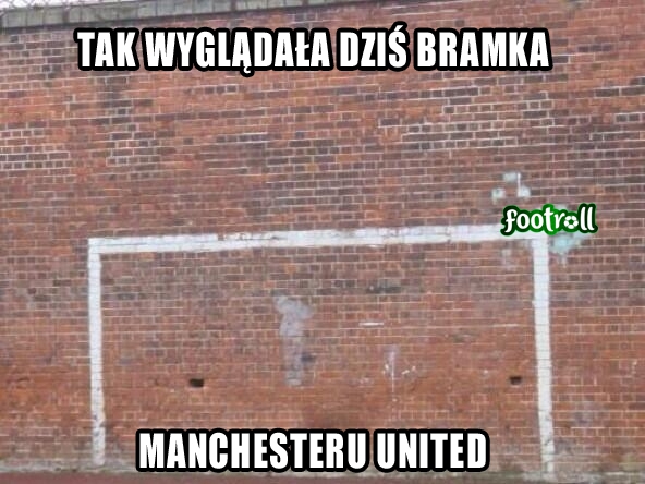 Tak wyglądała dziś bramka Manchesteru United! :D